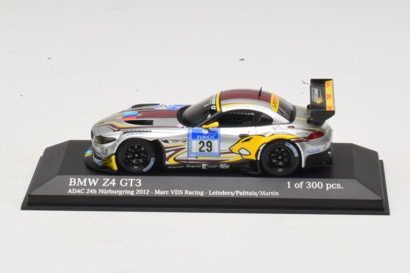 BMW Z4 GT3 VDS Racing #29 B. Leinders / M. Palttala 24 Hours of Nurburgring 2012 Minichamps 1:43 BMW Z4 GT3 VDS Racing #29 B. Leinders / M. Palttala 24 Hours of Nurburgring 2012 Minichamps 1:43 437122929 Fém