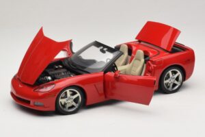 Chevrolet Corvette C6 Kabrió Piros AUTOart 1:18 71221 Fém – 2. kép a 8-ből
