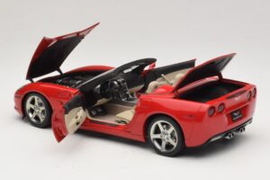 Chevrolet Corvette C6 Kabrió Piros AUTOart 1:18 71221 Fém – 5. kép a 8-ből
