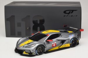 Chevrolet Corvette C8.R Szürke GT Spirit 1:18 GT307 Gyanta – 6. kép a 6-ből