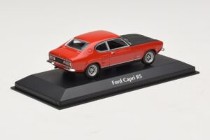 Ford Capri I Piros Fekete Motorháztetővel Maxichamps 1:43 940085801 Fém – 2. kép a 4-ből