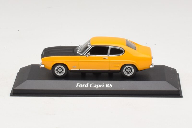 Ford Capri Mk1 RS Sárga Fekete Motorháztetővel Maxichamps 1:43 940085800 Fém