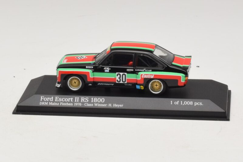 Ford Escort Mk2 RS1800 #30 H. Heyer Class Winner DRM Mainz-Finthen 1976 Minichamps 1:43 400768430 Fém
