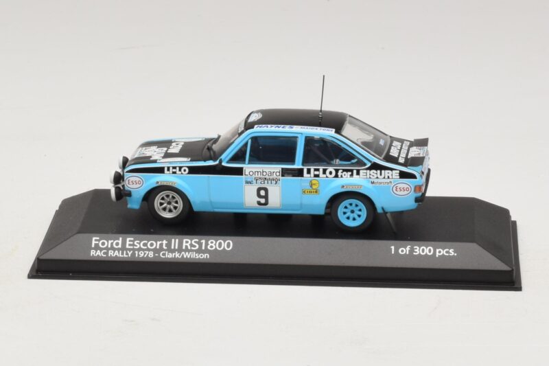Ford Escort Mk2 RS1800 #9 R. Clark / Wilson RAC Rally 1978 Minichamps 1:43 400788409 Fém