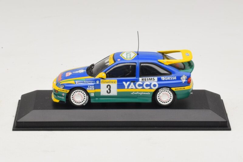 Ford Escort RS #3 Bernardini / Occelli Rally Monte Carlo Winner 1996 Minichamps 1:43 Ford Escort RS #3 Bernardini / Occelli Rally Monte Carlo Winner 1996 Minichamps 1:43 430968203 Fém