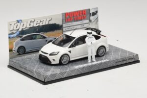 Ford Focus RS Mk2 Top Gear Fehér Figurával Minichamps 1:43 519438810 Fém – 2. kép a 5-ből
