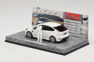 Ford Focus RS Mk2 Top Gear Fehér Figurával Minichamps 1:43 519438810 Fém – 3. kép a 5-ből