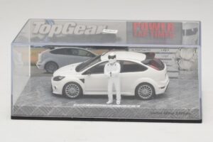 Ford Focus RS Mk2 Top Gear Fehér Figurával Minichamps 1:43 519438810 Fém – 4. kép a 5-ből