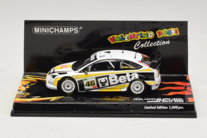 Ford Focus RS WRC #46 V. Rossi / C. Cassina Monza Rally Show 2008 Minichamps 1:43 400088946 Fém