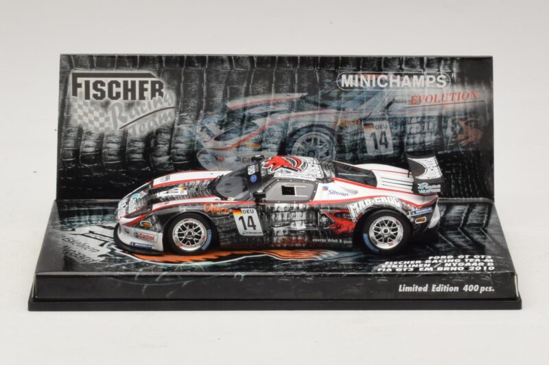Ford GT GT3 Fisher #14 M. Eskelinen / Nygaard FIA GT3 European Championship Brno 2010 Minichamps 1:43 437108414 Fém
