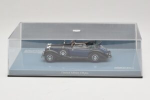 Horch 853 A Sport Cabriolet Fekete Kék Minichamps 1:43 436012036 Fém – 5. kép a 5-ből