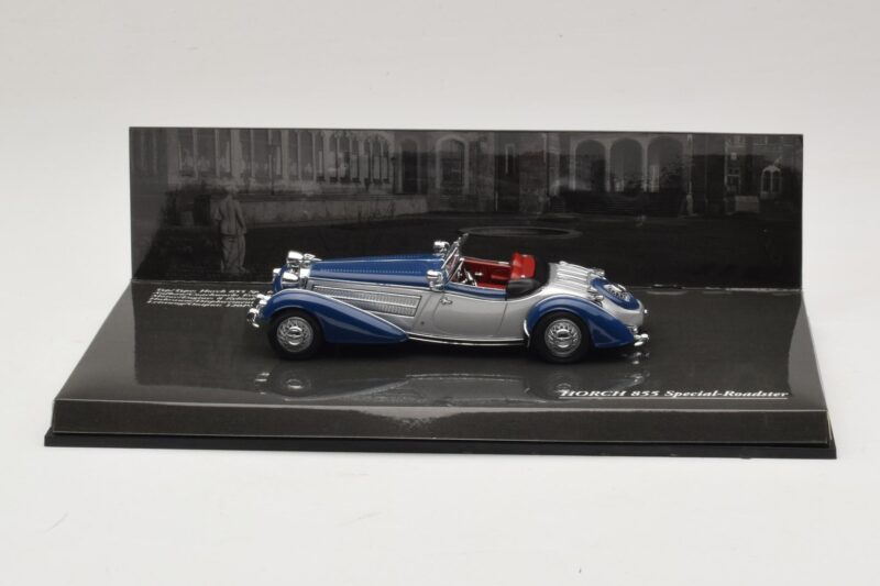 Horch 855 Special Roadster Ezüst Kék Minichamps 1:43 436014202 Fém