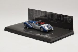 Horch 855 Special Roadster Ezüst Kék Minichamps 1:43 436014202 Fém – 3. kép a 5-ből
