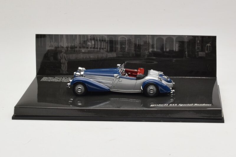 Horch 855 Special Roadster Ezüstkék Külső Doboz Nélkül Minichamps 1:43 436014202-O1 Fém
