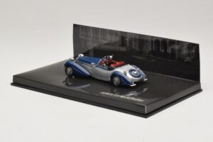 Horch 855 Special Roadster Ezüstkék Külső Doboz Nélkül Minichamps 1:43 436014202-O1 Fém – 3. kép a 4-ből
