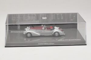 Horch 855 Spezial Roadster Ezüst Piros Minichamps 1:43 436014206 Fém – 5. kép a 5-ből