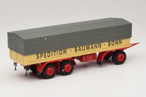 Kassbohrer Platós Utánfutó Baumann Bonn Minichamps 1:43 439161097 Fém – 2. kép a 6-ből