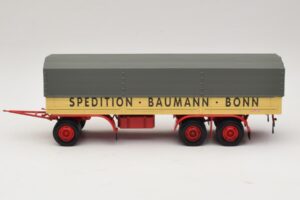 Kassbohrer Platós Utánfutó Baumann Bonn Minichamps 1:43 439161097 Fém – 3. kép a 6-ből