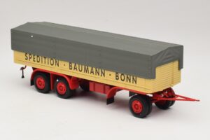 Kassbohrer Platós Utánfutó Baumann Bonn Minichamps 1:43 439161097 Fém – 4. kép a 6-ből