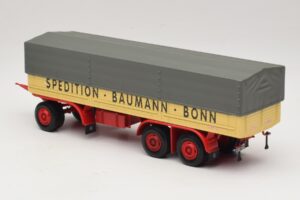 Kassbohrer Platós Utánfutó Baumann Bonn Minichamps 1:43 439161097 Fém – 5. kép a 6-ből