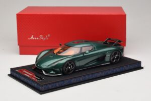 Koenigsegg Regera Zöld Tónusos Karbon FrontiArt 1:18 AS010-110 Gyanta – 6. kép a 7-ből