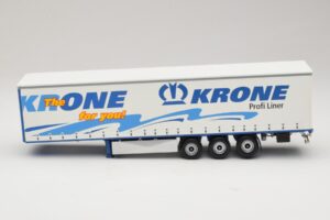 Krone Profiliner Csuklós Ponyvás Félpótkocsi Minichamps 1:43 439911120 Fém – 3. kép a 6-ből