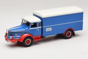 Krupp Titan Dobozos Teherautó Kék Piros Minichamps 1:43 439069040 Fém