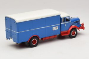 Krupp Titan Dobozos Teherautó Kék Piros Minichamps 1:43 439069040 Fém – 2. kép a 6-ből