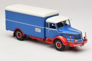 Krupp Titan Dobozos Teherautó Kék Piros Minichamps 1:43 439069040 Fém – 4. kép a 6-ből
