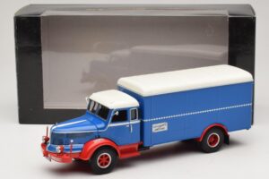 Krupp Titan Dobozos Teherautó Kék Piros Minichamps 1:43 439069040 Fém – 6. kép a 6-ből