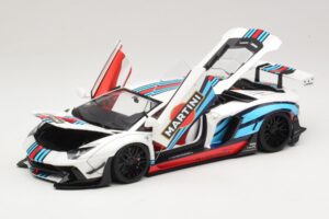 Lamborghini Aventador LB Works Martini Livery AUTOart 1:18 79185 Kompozit – 2. kép a 8-ből
