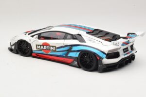 Lamborghini Aventador LB Works Martini Livery AUTOart 1:18 79185 Kompozit – 7. kép a 8-ből