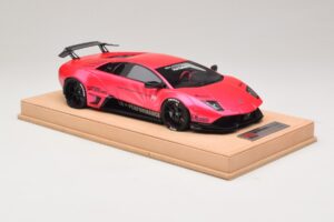 Lamborghini Murcielago Liberty Walk Fényes Pink AB Models 1:18 REMC044 Gyanta – 4. kép a 7-ből