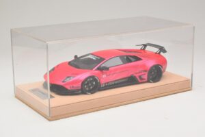 Lamborghini Murcielago Liberty Walk Fényes Pink AB Models 1:18 REMC044 Gyanta – 6. kép a 7-ből