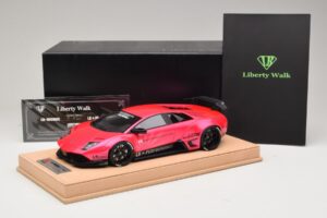 Lamborghini Murcielago Liberty Walk Fényes Pink AB Models 1:18 REMC044 Gyanta – 7. kép a 7-ből
