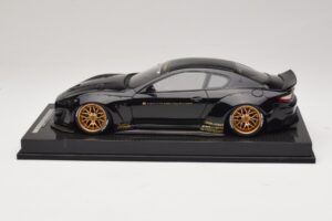 Maserati GranTurismo Liberty Walk Fekete Arany Felnikkel AB Models 1:18 MAS-LB08-C Gyanta – 3. kép a 7-ből