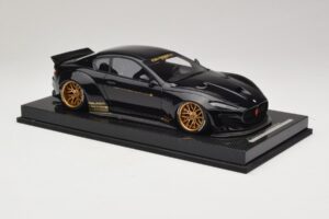 Maserati GranTurismo Liberty Walk Fekete Arany Felnikkel AB Models 1:18 MAS-LB08-C Gyanta – 4. kép a 7-ből