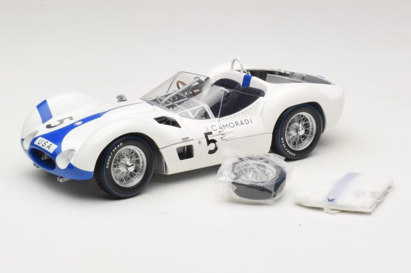 Maserati Tipo 61 #5 S. Moss / D. Gurney Camoradi ADAC 1000km Nurburgring Winner 1960 Minichamps 1:18 100601205 Fém