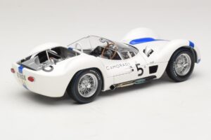 Maserati Tipo 61 #5 S. Moss / D. Gurney Camoradi ADAC 1000km Nurburgring Winner 1960 Minichamps 1:18 100601205 Fém – 3. kép a 8-ből