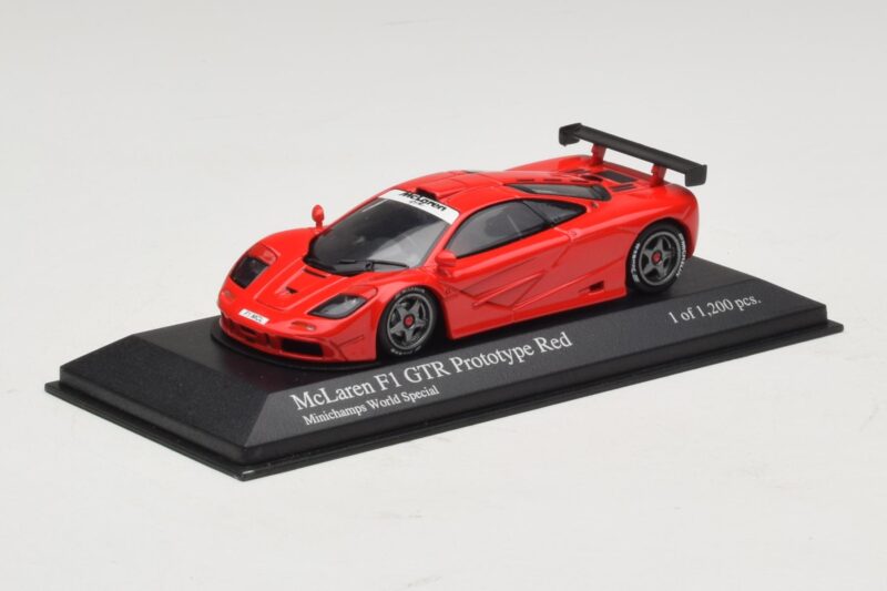 McLaren F1 GTR Prototype World Special Piros Minichamps 1:43 McLaren F1 GTR Prototype World Special Piros Minichamps 1:43 MCLAREN007 Fém