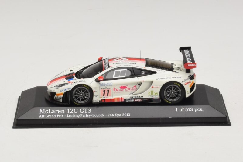 McLaren MP4-12C GT3 #11 Art Grand Prix Leclerc / Parisy 24 Hours of Spa 2013 Minichamps 1:43 McLaren MP4-12C GT3 #11 Art Grand Prix Leclerc / Parisy 24 Hours of Spa 2013 Minichamps 1:43 437131311 Fém