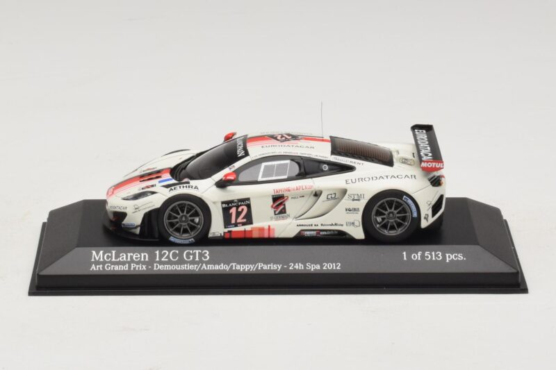 McLaren MP4-12C GT3 #12 Art Grand Prix Demoustier / Amado 24 Hours of Spa 2012 Minichamps 1:43 437121312 Fém