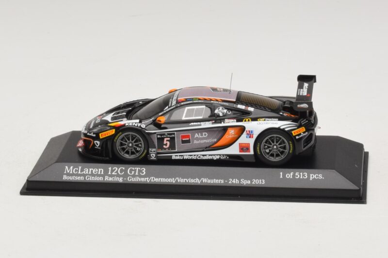McLaren MP4-12C GT3 #5 Boutsen Racing Guilvert / Dermont 24 Hours of Spa 2013 Minichamps 1:43 McLaren MP4-12C GT3 #5 Boutsen Racing Guilvert / Dermont 24 Hours of Spa 2013 Minichamps 1:43 437131305 Fém