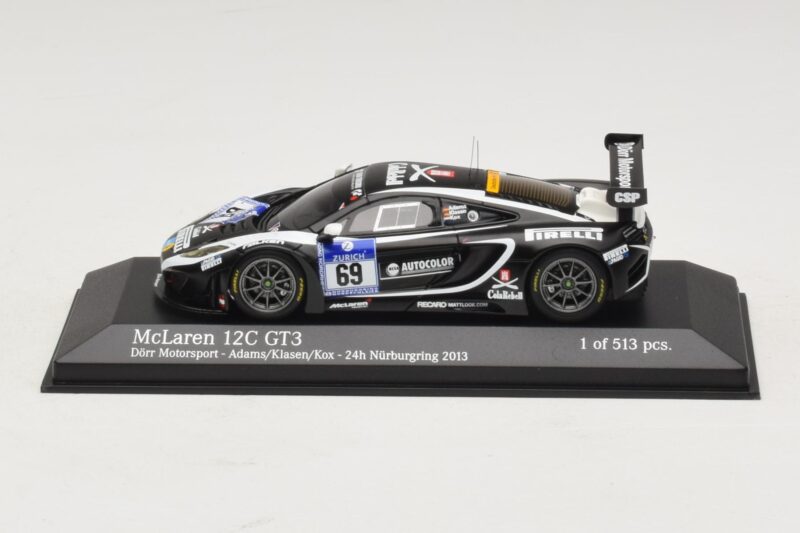 McLaren MP4-12C GT3 #69 Dorr Motorsport Adams / Klasen 24 Hours of Nurburgring 2014 Minichamps 1:43 437131399 Fém