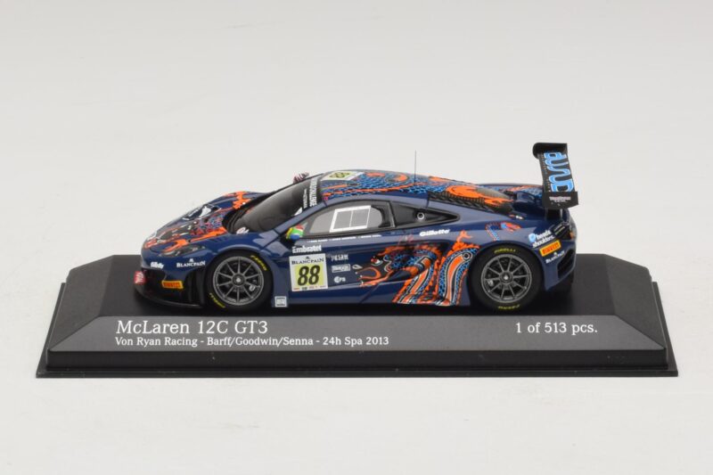 McLaren MP4-12C GT3 #88 Von Ryan Racing Barff / Goodwin 24 Hours of Spa 2013 Minichamps 1:43 McLaren MP4-12C GT3 #88 Von Ryan Racing Barff / Goodwin 24 Hours of Spa 2013 Minichamps 1:43 437131388 Fém