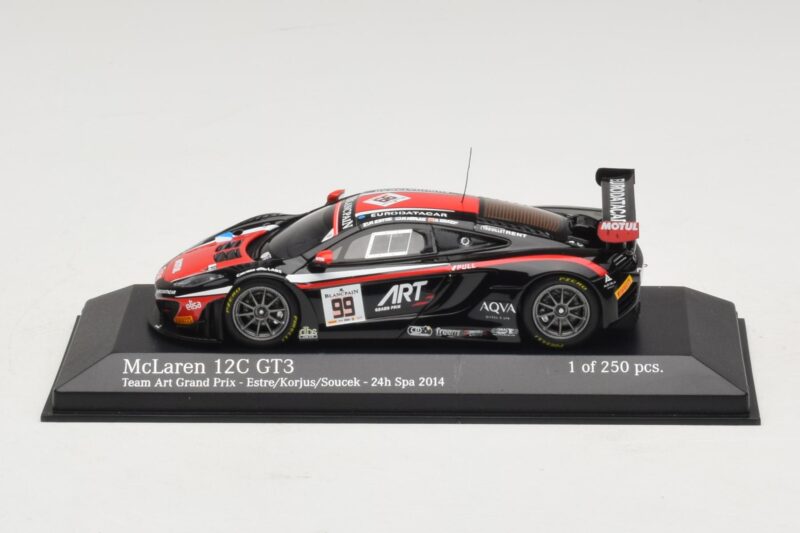 McLaren MP4-12C GT3 Art Grand Prix #99 K. Estre / M. Korjus 24 Hours of Spa 2014 Minichamps 1:43 437141399 Fém