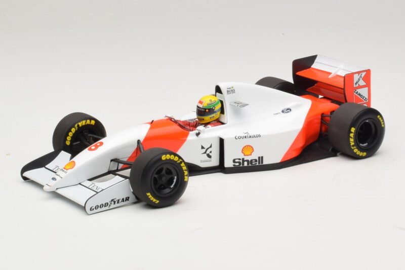 McLaren MP4/8 Ford #8 A. Senna Winner Japanese GP 1993 Minichamps 1:18 540931878 Fém