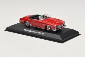 Mercedes 190 SL Piros Maxichamps 1:43 940033131-O Fém – 3. kép a 4-ből