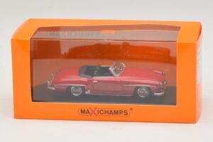 Mercedes 190 SL Piros Maxichamps 1:43 940033131-O Fém – 4. kép a 4-ből