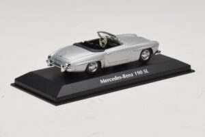 Mercedes 190 SL W121 Ezüst Maxichamps 1:43 940033130 Fém – 2. kép a 4-ből